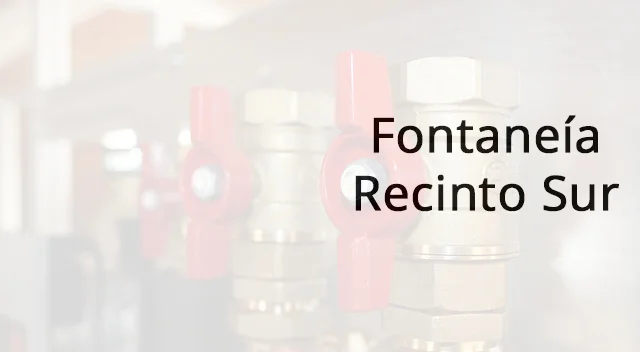 Fontanería Recinto Sur